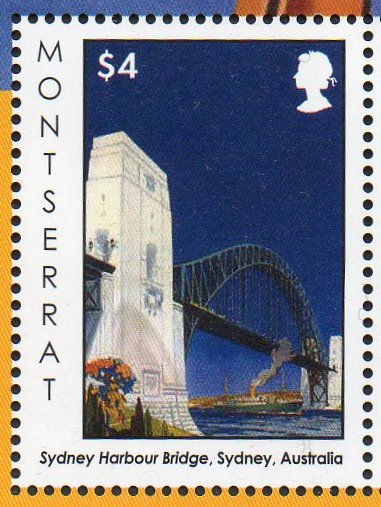 Sydney Harbour Bridge Montserrat stamps 2012 Bridges
